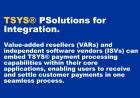 TSYS - Solutions for Integration - payment processing capabilities